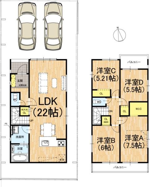 京都市西京区大枝西新林町３丁目の新築一戸建