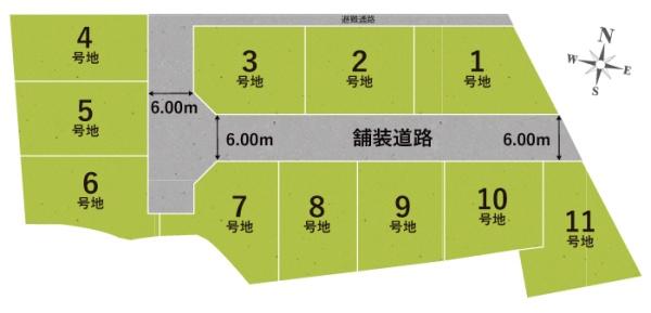 京都市北区上賀茂本山の新築一戸建(区画図)