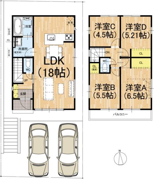 京都市伏見区醍醐古道町の新築一戸建