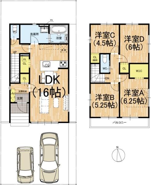 京都市西京区大原野上里男鹿町の新築一戸建
