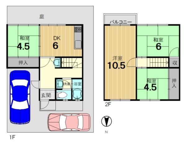 京都市西京区大枝西新林町３丁目の中古テラスハウス