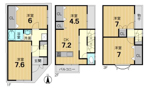 京都市南区西九条大国町の中古一戸建