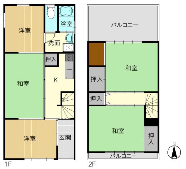 京都市南区八条内田町の中古一戸建て