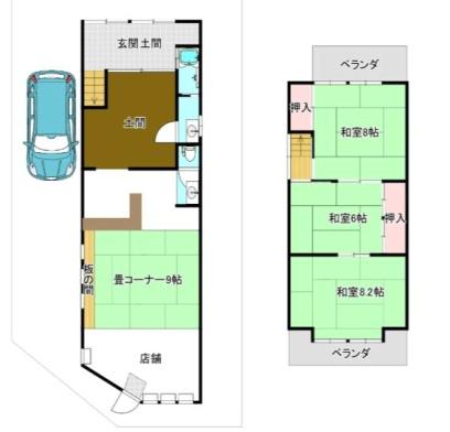 京都市右京区太秦蜂岡町の中古一戸建
