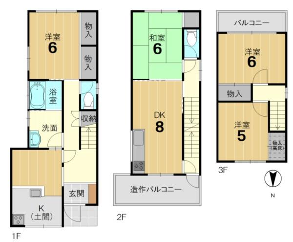 京都市南区東九条南松ノ木町の中古一戸建