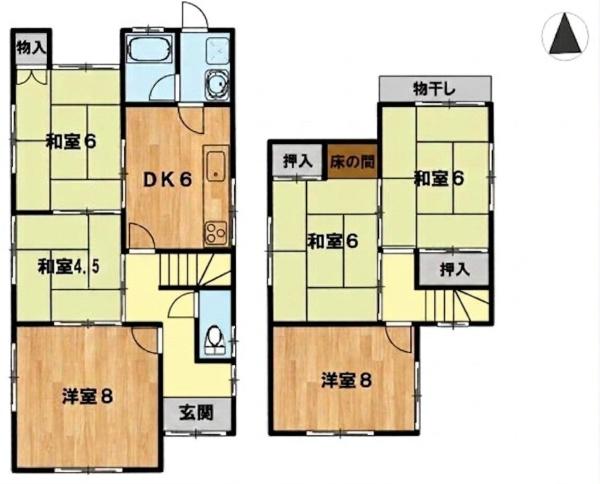 京都市右京区嵯峨広沢南野町の中古一戸建