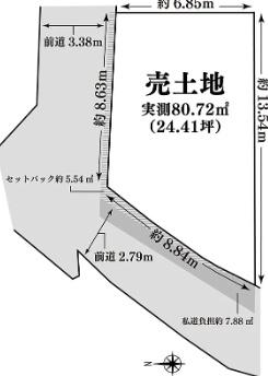 京都市右京区山ノ内荒木町の売土地
