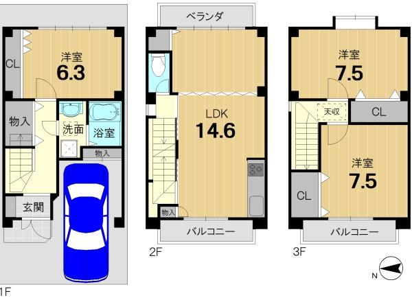 京都市南区西九条大国町の中古一戸建て