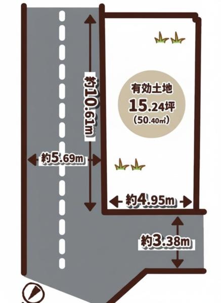 京都市右京区西京極西向河原町の売土地