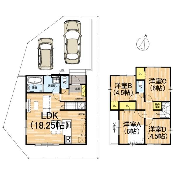 京都市伏見区醍醐柿原町の新築一戸建