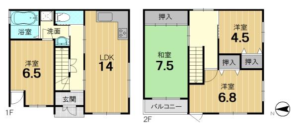 京都市伏見区久我御旅町の中古一戸建