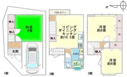 京都市伏見区久我森の宮町の中古一戸建