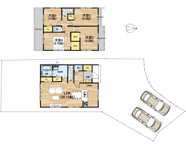 京都市西京区松室田中町の新築一戸建