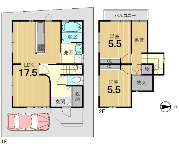 京都市西京区松室山添町の中古一戸建