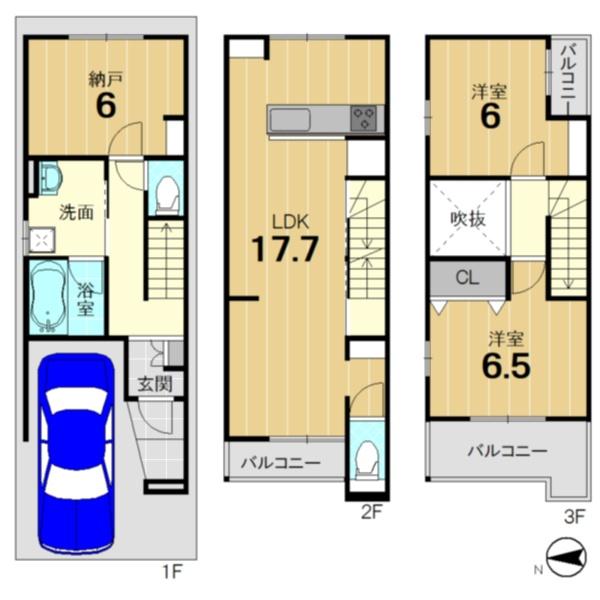 京都市右京区西院西高田町の新築一戸建
