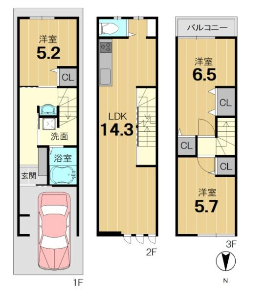 京都市右京区梅津北浦町の新築一戸建