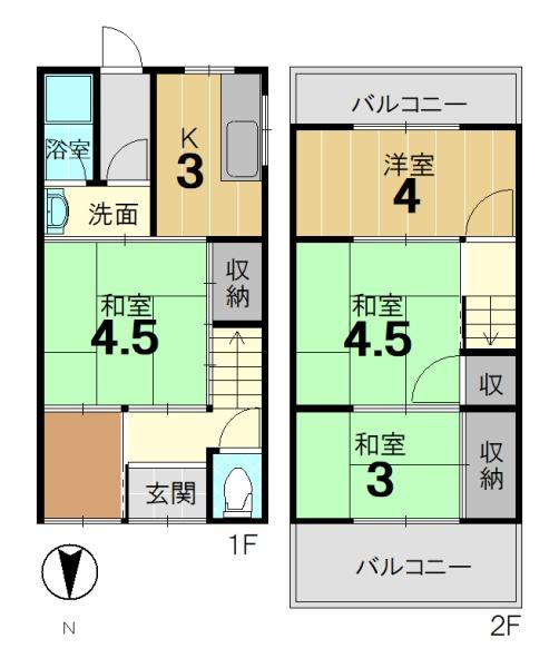 京都市右京区梅津林口町の中古テラスハウス