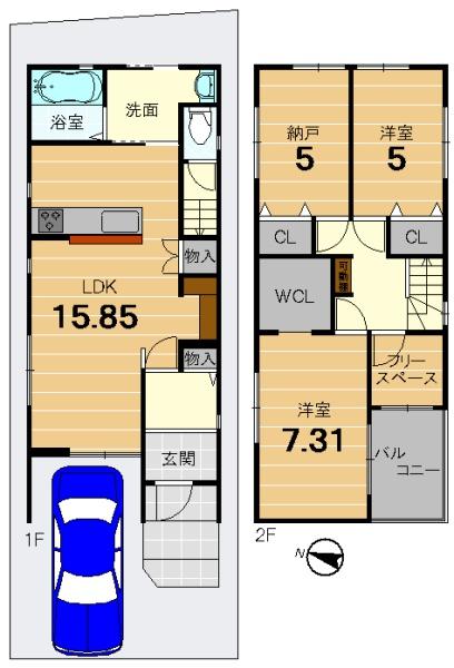 京都市西京区大枝中山町の中古一戸建