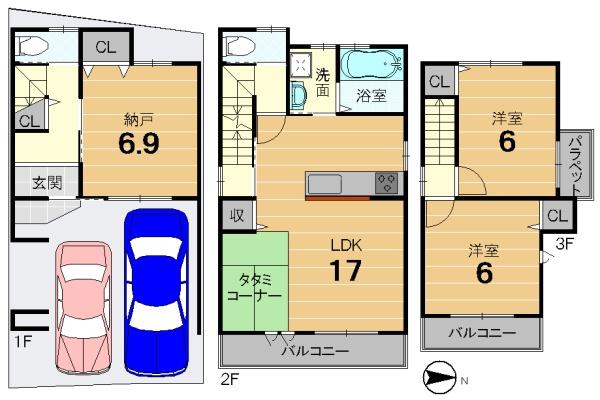 京都市西京区桂市ノ前町の新築一戸建