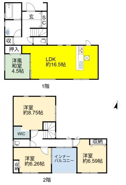 長浜市川崎町新築建売1号棟