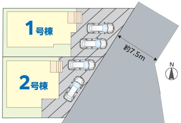成田市　玉造２　全２棟　２号棟