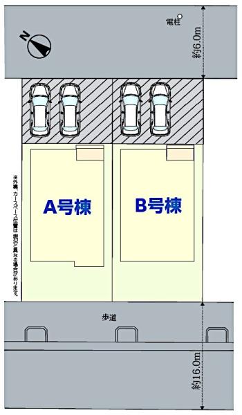 成田市　玉造３（５丁目）　全２棟　Ｂ棟