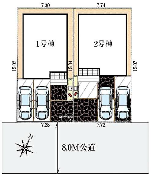 グラファーレ　四街道市千代田５期全２棟１号棟
