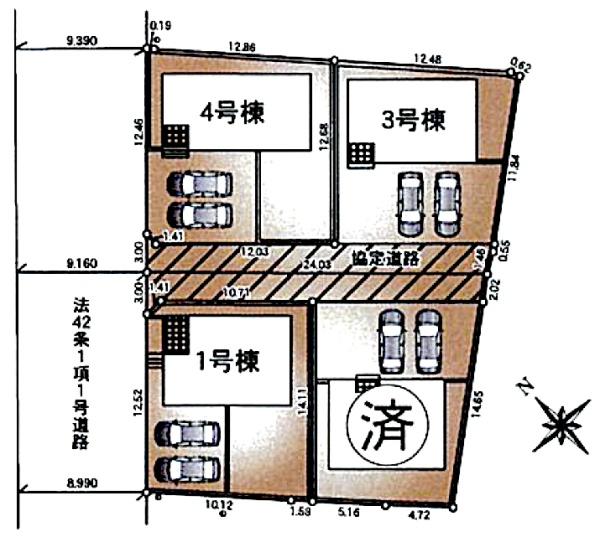 山武市松尾町大堤第２・全４棟・３号棟