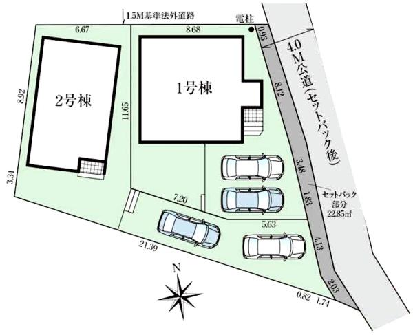 グラファーレ　酒々井町酒々井　３期　全２棟　２号棟
