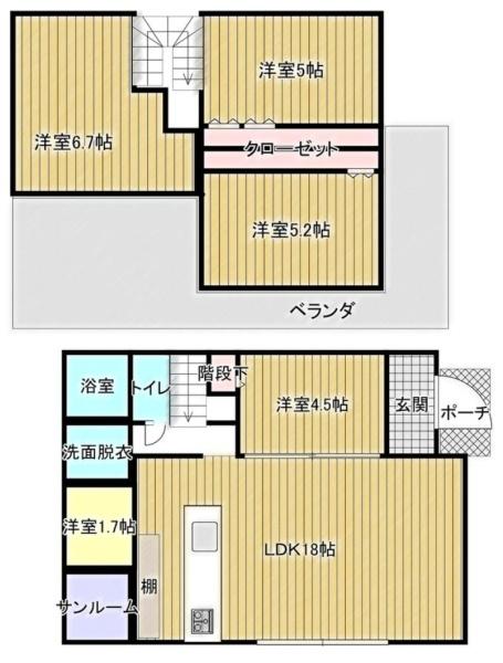 八街市朝日の中古一戸建て