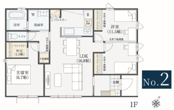 ライフベース　富里市　七栄　全７区画　２号棟