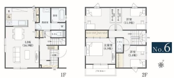 ライフベース　富里市　七栄　全７区画　６号棟