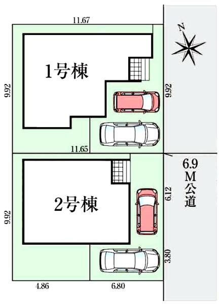 グラファーレ　佐倉市　石川４期　全２棟　２号棟