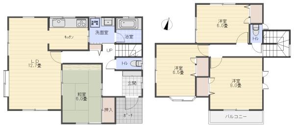 八街市山田台の中古一戸建て