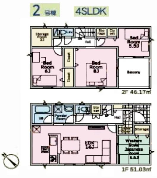 クレイドルガーデン　成田市　中台　第５・２号棟