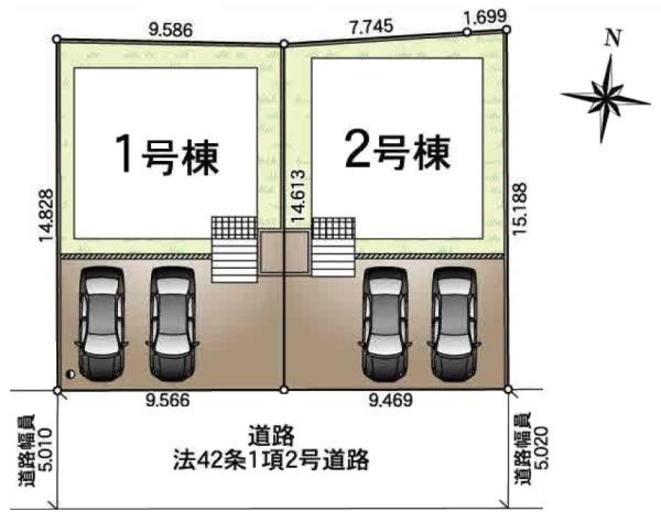 クレイドルガーデン　八街市文違第８・全２棟・１号棟