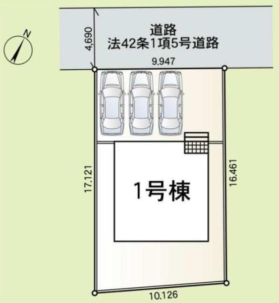 クレイドルガーデン　八街市文違第９全１棟　１号棟