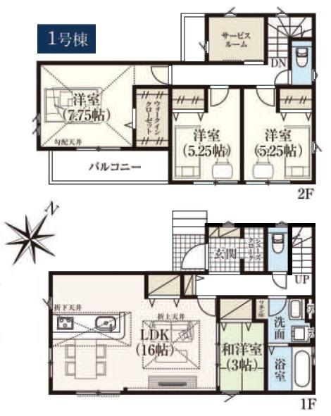 グラファーレ 成田市 並木町 3期 全2棟 1号棟
