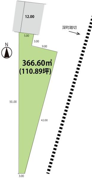 山形市深町３丁目の土地