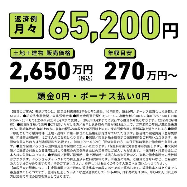 米沢市中田町の新築一戸建