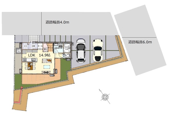 仙台市太白区八木山弥生町の土地