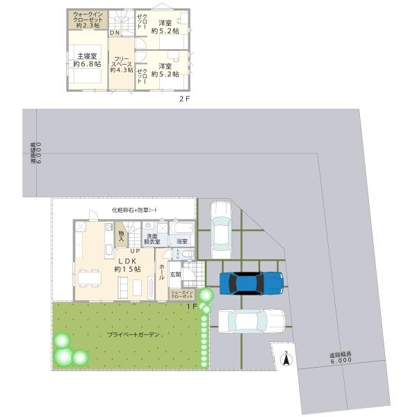 名取市上余田字市坪の新築一戸建