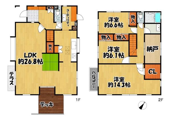 三田市あかしあ台２丁目の中古一戸建