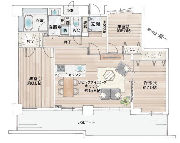 東急ドエルアルス三田ウッディタウン中央Ｂ棟
