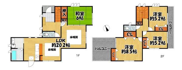神戸市北区上津台４丁目の中古一戸建て