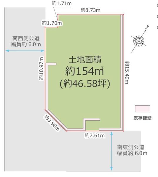 神戸市北区鹿の子台北町４丁目の土地