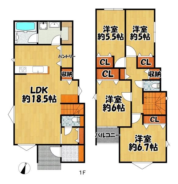 鹿の子台北町5丁目新築戸建１号地