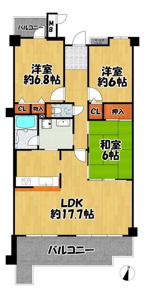 ユニハイム神戸唐櫃台７号棟