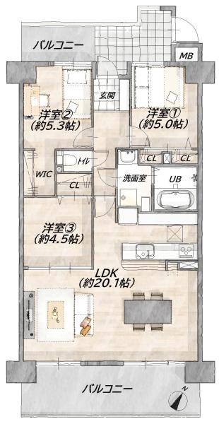 サンディパークスⅡ番館