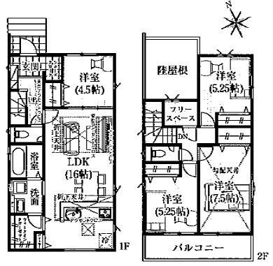 東有野台１丁目新築戸建て　２号棟